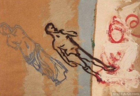 Trigon - oil and acrylic on canvas - 130 x 200 cm - 1983